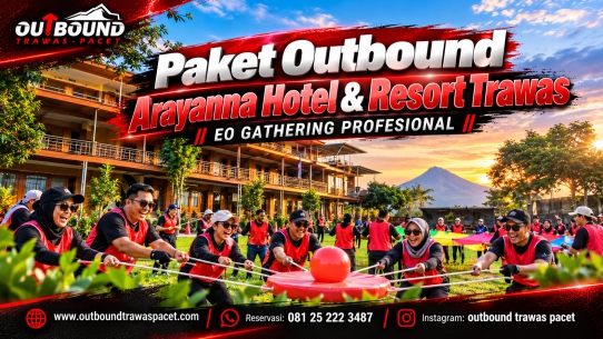 Kegiatan outbound Trawas Mojokerto bersama tim